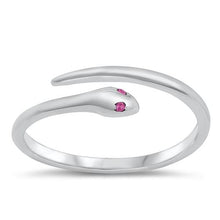 Load image into Gallery viewer, Sterling Silver High Polish Snake Ring