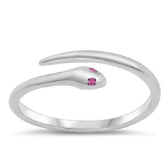 Sterling Silver High Polish Snake Ring
