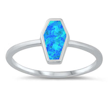 Load image into Gallery viewer, Sterling Silver Lab Opal Ring