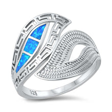 Load image into Gallery viewer, Sterling Silver Lab Opal Ring