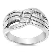 Load image into Gallery viewer, Sterling Silver Wing Shaped Plain RingsAnd Weight 5.6grams