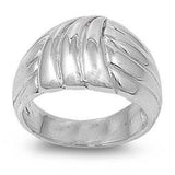 Sterling Silver Heart Shaped Plain RingsAnd Face Height 15mmAnd Band Width 5mm