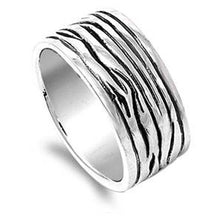 Load image into Gallery viewer, Sterling Silver Spinner Shaped Plain RingsAnd Face Height 10mmAnd Band Width 10mm