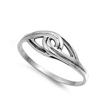 Load image into Gallery viewer, Sterling Silver Thin Celtic Love Knot Design Ring with Face Height of 6MM
