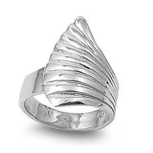 Load image into Gallery viewer, Sterling Silver Wing Shaped Plain RingsAnd Face Height 24mm