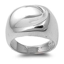 Load image into Gallery viewer, Sterling Silver Dome Shaped Plain RingsAnd Face Height 16mmAnd Band Width 5mm