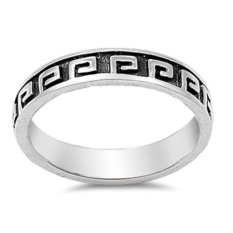 Sterling Silver Bali Shaped Plain RingsAnd Band Width 6mm