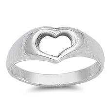 Load image into Gallery viewer, Sterling Silver Rhodium Plated Bali Shaped Plain RingsAnd Face Height 13mmAnd Band Width 4mm