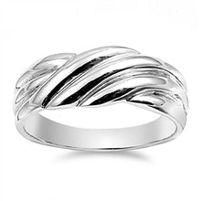 Load image into Gallery viewer, Sterling Silver Spin Shaped Plain RingsAnd Face Height 8mm