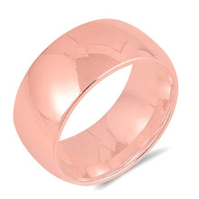 Load image into Gallery viewer, Sterling Silver Rose Gold Wedding Band-9mm