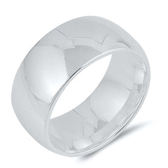 Sterling Silver Wedding Band-9mm