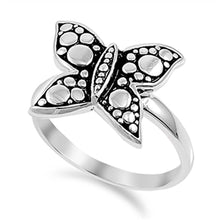 Load image into Gallery viewer, Sterling Silver Butterfly Shaped Plain RingsAnd Face Height 14mm