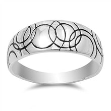 Load image into Gallery viewer, Sterling Silver Rounds Shaped Plain RingsAnd Face Height 8mm