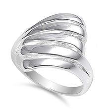 Load image into Gallery viewer, Sterling Silver Shell Shaped Plain RingsAnd Face Height 22mmAnd Weight 5.6grams