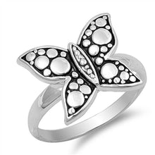 Load image into Gallery viewer, Sterling Silver Butterfly Shaped Plain RingsAnd Face Height 15mm