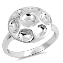 Load image into Gallery viewer, Sterling Silver Dome Shaped Plain RingsAnd Band Width 3mmAnd Face Height 16mm