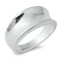 Load image into Gallery viewer, Sterling Silver Dome Shaped Plain RingsAnd Face Height 10mmAnd Band Width 4mm