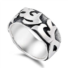 Load image into Gallery viewer, Sterling Silver Oxidized Arrow Shaped Plain RingsAnd Band Width 10mmAnd Weight 14grams