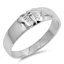 Load image into Gallery viewer, Sterling Silver Butterfly Shaped Plain RingsAnd Face Height 6mmAnd Band Width 3mm