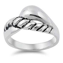Load image into Gallery viewer, Sterling Silver Spinner Shaped Plain RingsAnd Face Height  11mmAnd Band Width 3mm