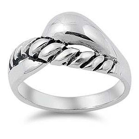 Sterling Silver Spinner Shaped Plain RingsAnd Face Height  11mmAnd Band Width 3mm