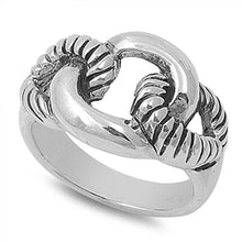 Load image into Gallery viewer, Sterling Silver Spinner Round Shaped Plain RingsAnd Face Height 14mmAnd Band Width 4mm