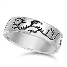 Load image into Gallery viewer, Sterling Silver Dragon Shaped Plain RingsAnd Band Width 6mm