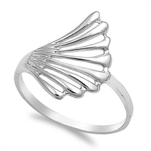 Load image into Gallery viewer, Sterling Silver Wing Shaped Plain RingsAnd Face Height 18mm