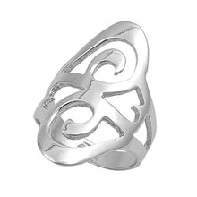 Load image into Gallery viewer, Sterling Silver Rhodium Plated Circle Shaped Plain RingsAnd Face Height 31mm