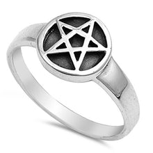 Load image into Gallery viewer, Sterling Silver Modish Star Design Ring with Face Height of 11MM