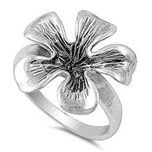 Load image into Gallery viewer, Sterling Silver Flower Shaped Plain RingsAnd Face Width 21mmAnd Band Width 3mm