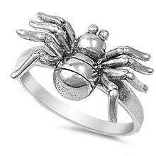 Load image into Gallery viewer, Sterling Silver Stylish Spider Ring with Face Height of 13MM