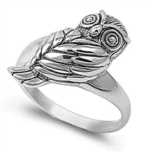 Load image into Gallery viewer, Sterling Silver Fashion Owl Ring with Face Height of 20MM