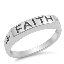 Load image into Gallery viewer, Sterling Silver Faith Ring