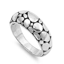 Load image into Gallery viewer, Sterling Silver Handmade Bali Design Shaped Plain RingsAnd Face Height 9mm