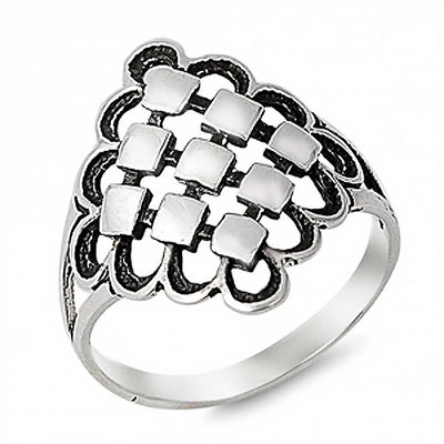 Sterling Silver Elegant Bali Design with Face Height of 23MM