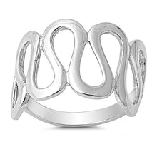 Load image into Gallery viewer, Sterling Silver Eternal Curve Ring with Face Height of 13MM