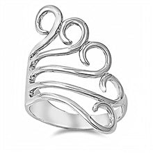 Load image into Gallery viewer, Sterling Silver Elegant Design Ring with Face Height of 28MM