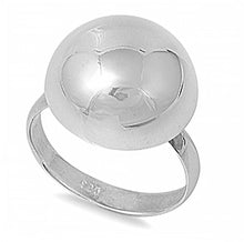 Load image into Gallery viewer, Sterling Silver Fancy Ball Design Ring with Face Hight of 15MM