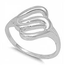 Load image into Gallery viewer, Sterling Silver Double Knot Infinity Ring with Face Height of 14MM