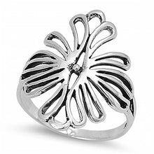 Load image into Gallery viewer, Sterling Silver Fancy Cut-Out Flower Shaped Design Ring with Face Height of 24MM