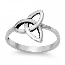 Load image into Gallery viewer, Sterling Silver Modish Celtic Knot Design Ring with Face Height of 13MM