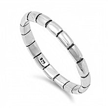 Load image into Gallery viewer, Sterling Silver Fancy Band Ring with Face Height of 3MM