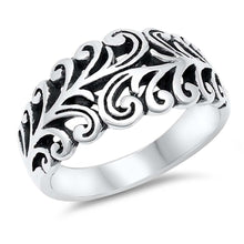 Load image into Gallery viewer, Sterling Silver Trendy Open Star Split Band Ring with Face Height of 10MM