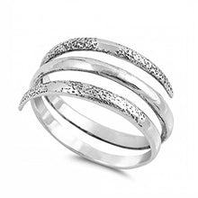 Load image into Gallery viewer, Sterling Silver Stylish Spiral Ring with Ring Face Height of 7MM