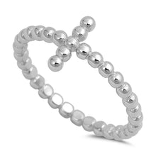 Load image into Gallery viewer, Sterling Silver Cross Shaped Plain RingsAnd Face Height 9mm