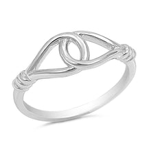 Load image into Gallery viewer, Sterling Silver Circle Link Ring with Ring Face Height of 7MM