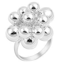Load image into Gallery viewer, Sterling Silver High Polish Finished Multiple Silver Sphere RingAnd Face Height 21MM