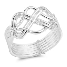 Load image into Gallery viewer, Sterling Silver High Polished Finish Plain RingAnd Face Height 12MM