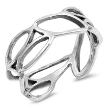 Load image into Gallery viewer, Sterling Silver Holes Shaped Plain RingsAnd Face Height 8mm